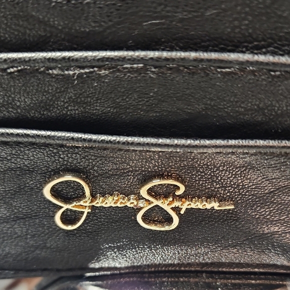 Jessica Simpson Textured Black Card Holder - Picture 2 of 6